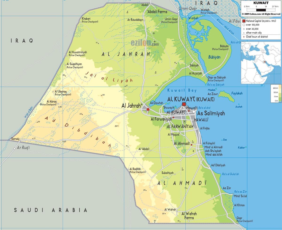kartta kuwait kunta 