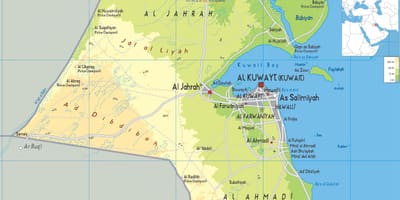 Kartta arifjan kuwait 