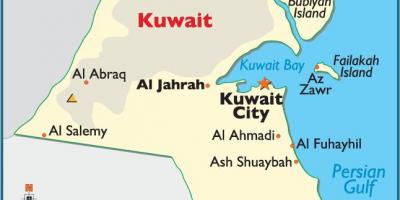 Kuwait koko kartta